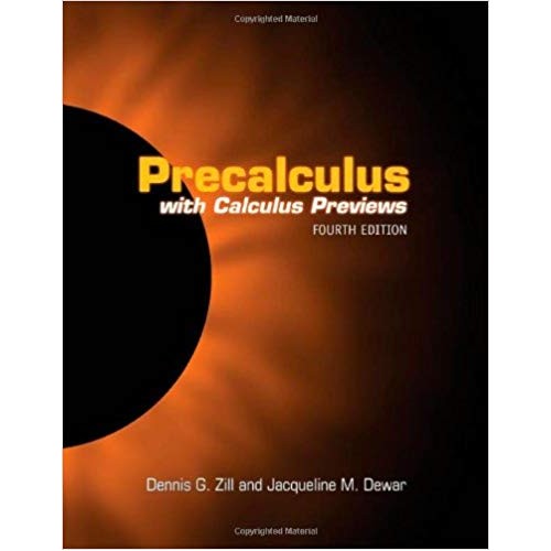 Precalculus with Calculus Previews الكتب الأجنبية