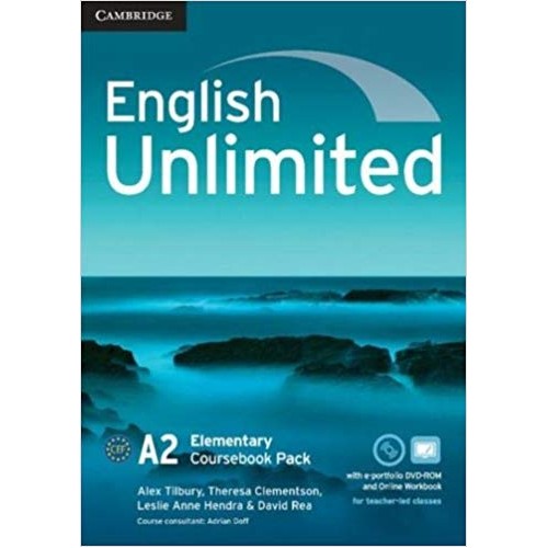 English Unlimited Elementary Coursebook with e-Portfolio and Online Workbook Pack الكتب الأجنبية